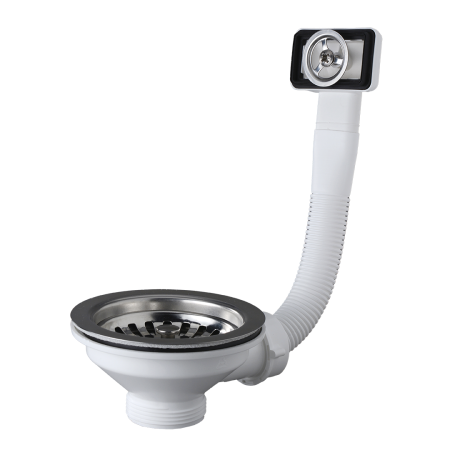 Kielich z sitkiem 3,5”uniwersalny do zlewozmywaków stalowych i granitowych 1-kom. z przelewem