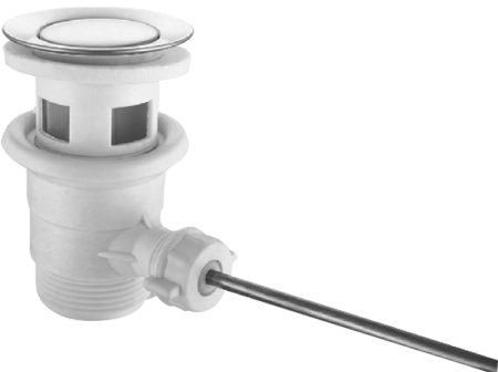 Korek spustowy z odcięciem odpływu z przelewem