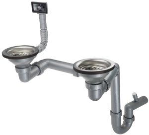 Syfon do zlewozmywaka stalowego 1.5- i 2-komorowego Deante  ZXY 9956