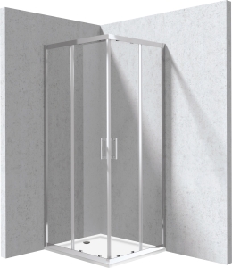 Kabina prysznicowa z brodzikiem prostokątna 80x90 cm Deante Funkia Evo KYCP0089P