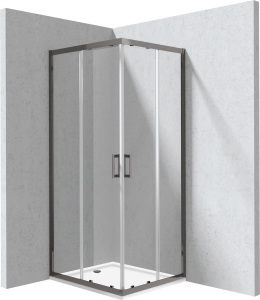 Kabina prysznicowa z brodzikiem prostokątna 80x90 cm Deante Funkia Evo KYCPD089P