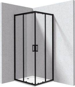 Kabina prysznicowa z brodzikiem prostokątna 80x90 cm Deante Funkia Evo KYCPN089P