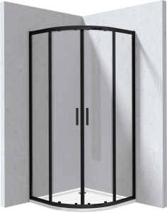Kabina prysznicowa z brodzikiem półokrągła 90x90 cm Deante Funkia Evo KYPPN099P