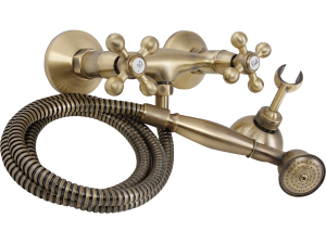 STILO bateria natryskowa ścienna z zestawem natryskowym BKI_541D