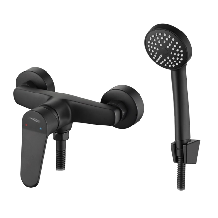 ATEZ bateria natryskowa ścienna z zestawem natryskowym BTK_741D