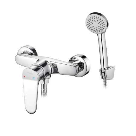 ATEZ bateria natryskowa ścienna z zestawem natryskowym BTK_041D