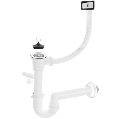 Syfon 2" z przelewem do zlewozmywaka 1-komorowego OKS_B13T
