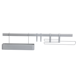 Zestaw półka, reling, uchwyt na ręcznik, 2 haczyki EKZ_910A