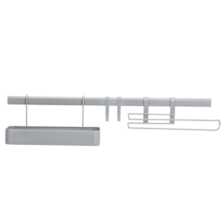 Zestaw półka, reling, uchwyt na ręcznik, 2 haczyki EKZ_910A