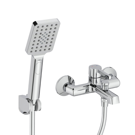 Alita - bateria wannowa ścienna z zestawem natryskowym BVA_011D
