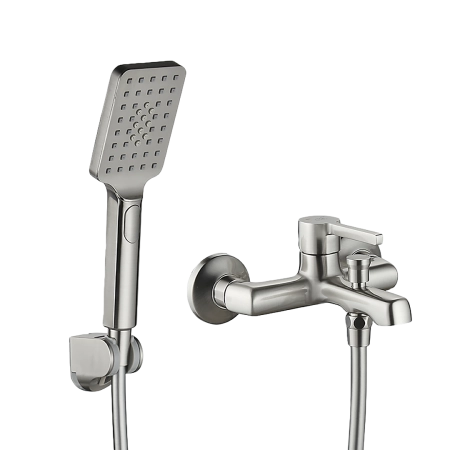 Alita - bateria wannowa ścienna z zestawem natryskowym BVA_311D