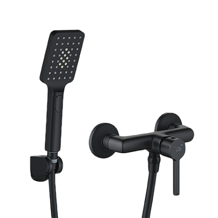 Alita - bateria natryskowa ścienna z zestawem natryskowym BVA_741D