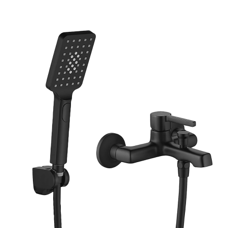 Alita - bateria wannowa ścienna z zestawem natryskowym BVA_711D