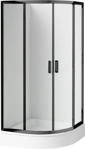 Kabina prysznicowa z brodzikiem półokrągła 90x90 cm Deante Funkia KDDZN51K