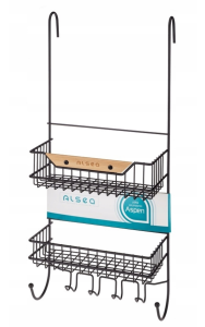 PÓŁKA ZAWIESZANA NA KABINĘ CZARNA ASPEN 08543