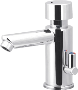 Bateria umywalkowa czasowa z regulacją temperatury - bez zamknięcia odpływu Deante Press BBH 029R