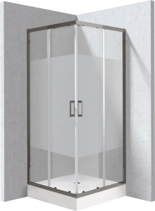 Kabina prysznicowa z brodzikiem kwadratowa 80x80 cm - wzór pas Deante Funkia Evo KYCZDE88P