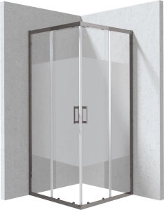 Kabina prysznicowa kwadratowa 80x80 cm - wzór pas Deante Funkia Evo KYC DE88P
