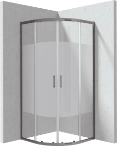 Kabina prysznicowa półokrągła 80x80 cm - wzór pas Deante Funkia Evo KYP DE88P