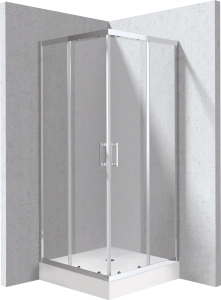 Kabina prysznicowa z brodzikiem kwadratowa 90x90 cm Deante Funkia Evo KYCZ0099P