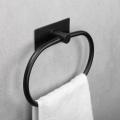 Wieszak owalny samoprzylepny na ręcznik FARO BLACK.jpg