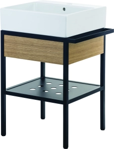 Konsola łazienkowa stojąca z umywalką i z szufladą - 56.5x50 cm Deante Temisto CDTD6U5S