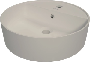 Umywalka ceramiczna nablatowa z miejscem na baterię Deante Round CGR 5U4B