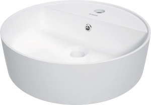 Umywalka ceramiczna nablatowa z miejscem na baterię Deante Round CGR AU4B