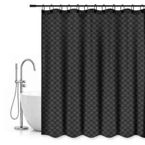 ZASŁONKA KOTARA PRYSZNICOWA 180x200cm tekstylna AWD02102088 czarna