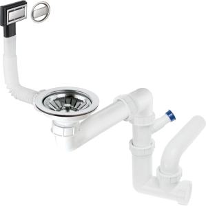 Syfon do zlewozmywaka 1-komorowego - Space-Saver Deante  ZXY 9949