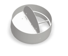 DOSPEL PRZEPUSTNICA ZAWÓR ZWROTNY fi 100 do wentylator STYL RICO  007-4250